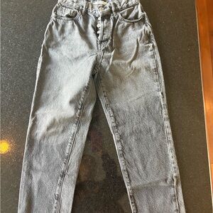 PacSun High Rise Straight Gray Jeans